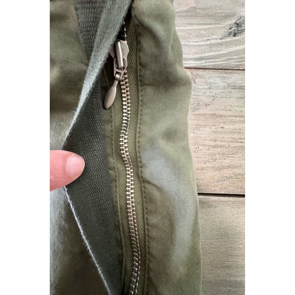 Anthropologie Olive Green Utility Tech Jogger Pants Contrast Stripe Womens 18W - Picture 5 of 11